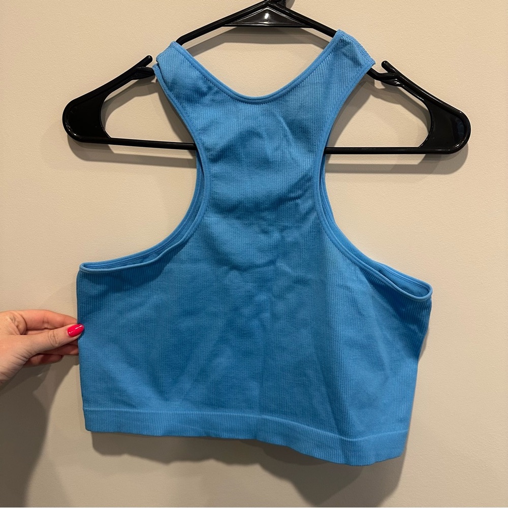 Wild Fable Ribbed Blue Tank Top